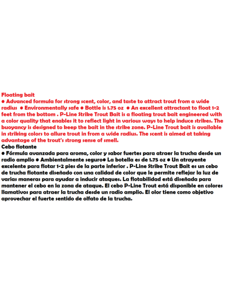 P-LINE STRIKE TROUT BAIT