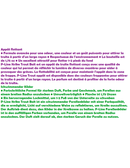 P-LINE STRIKE TROUT BAIT