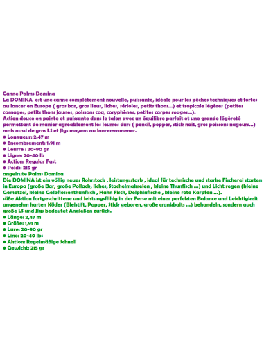 CANNA PALMS DOMINA 2.47M