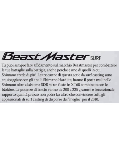 SHIMANO ANGELRUTE BEASTMASTER SURF 425CX-H