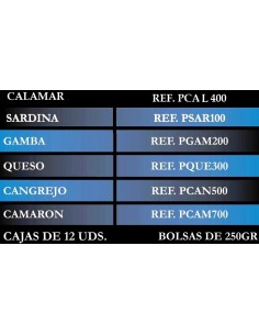 MASSES HUMIDES, PER PEIXOS de mar, LLISTA PER UTILITZAR 2