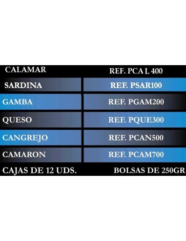 MASSAS HÚMEDAS, peixes de mar PRONTO PARA USO