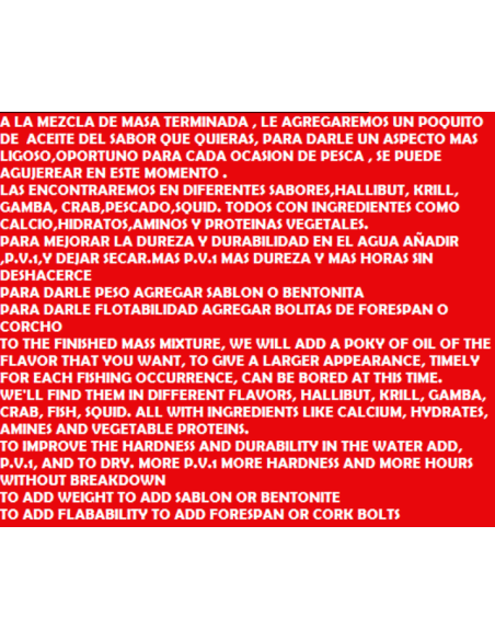 Pellets e BOILES instantaneamente com massas HÚMIDAS