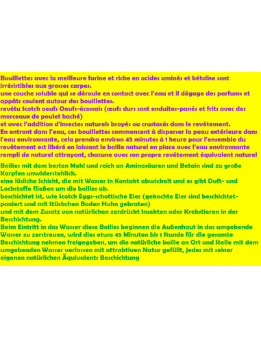 Bouillettes bastionnées délices