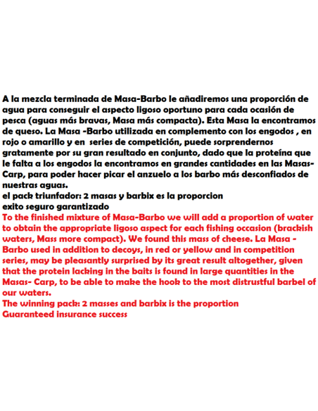 BARBO IMPASTO E il vincitore MISCELAZIONE 