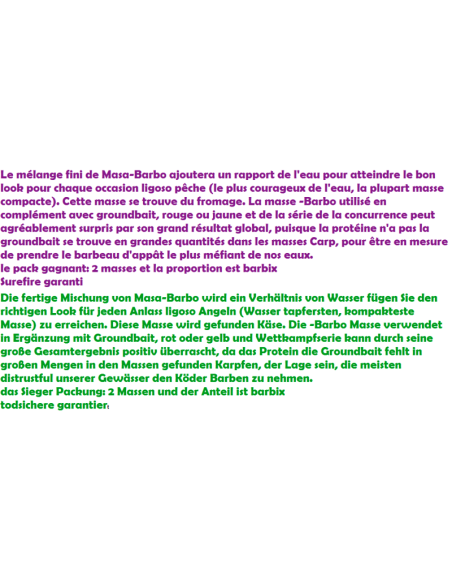 MASSA PER BARB I BARREJA TRIOMFADORA