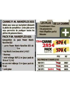 SENSAS ENCHUFABLE POWER MATCH NANOFLEX 825   13M. 2