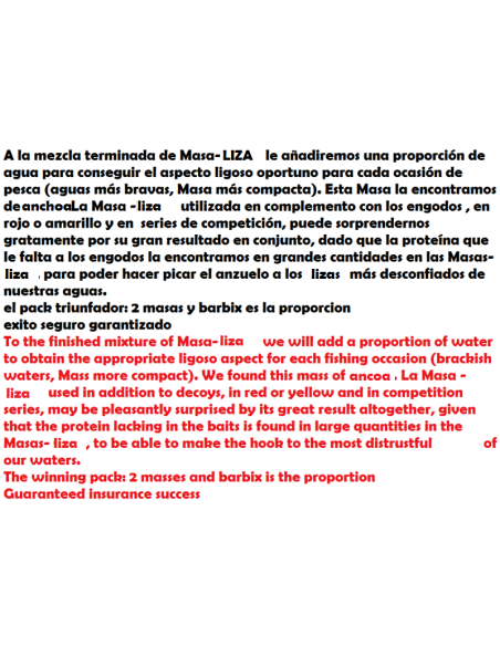 MASA LISAS Y MEZCLA TRIUNFADORA