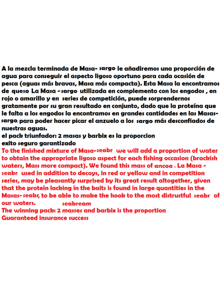 MASA LISAS Y MEZCLA TRIUNFADORA