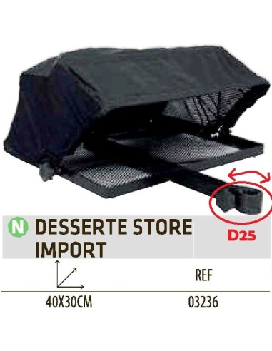 SENSAS TRAY WITH AWNING 40x30 cm.