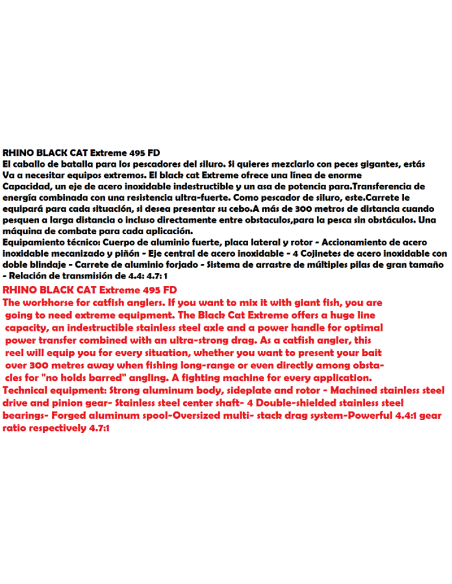 BLACK CAT REEL EXTREME FD 495