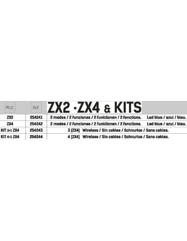 KIT 4 ANZEIGE VORTEKS ZX 4