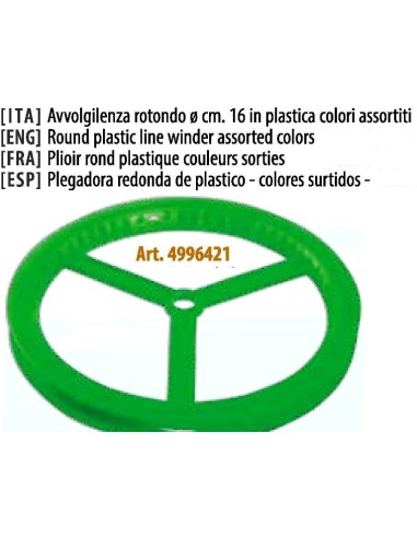 plegadora redonda de plastico 16 CM