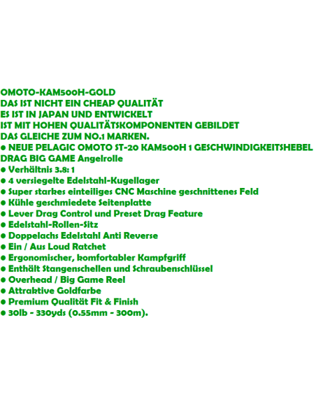 OMOTO MOULINET TRAINE KAM  500 H