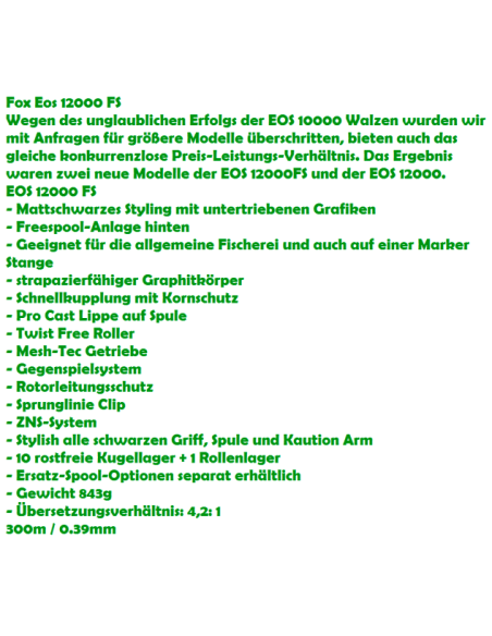 FOX  CARRET EOS 12000 FS