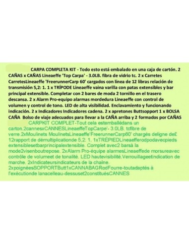 Carp Kit - Complete 2 CANNES Set-up 