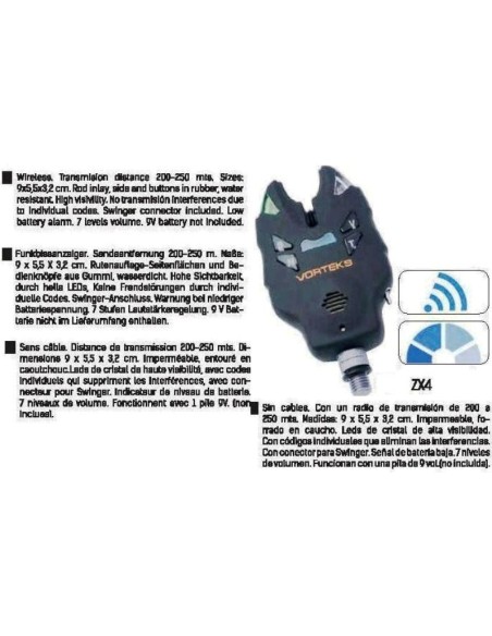 KIT 4 INDICATORE VORTEKS ZX 4