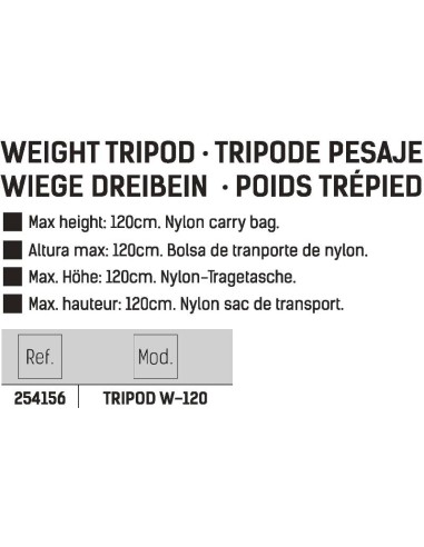 VORTEKS TRIPÉ PESAGEM W-120