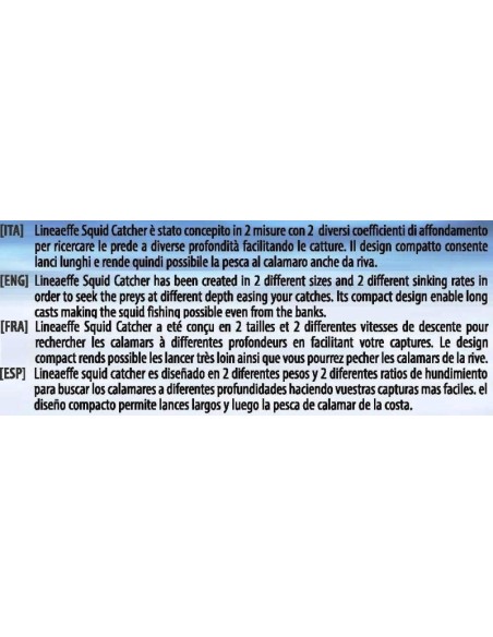 LINEAEFFE TOTANARA SQUID CATCHER (trasparente corpo)